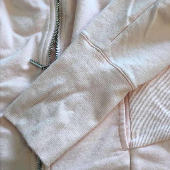 H by HALSTON Pink jacket size 16 full off-set zipper, long sleeve.Asymmetrical - Picture 8 of 11